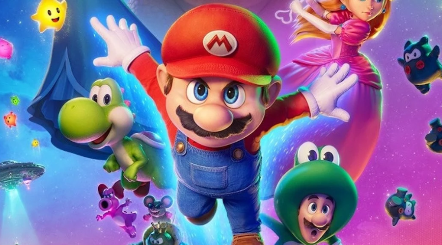 Personajes de la película “Super Mario Galaxy”.