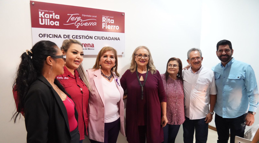 Las diputadas Tere Guerra, Rita Fierro y Karla Ulloa inauguran la oficina de gestión ciudadana en Mazatlán