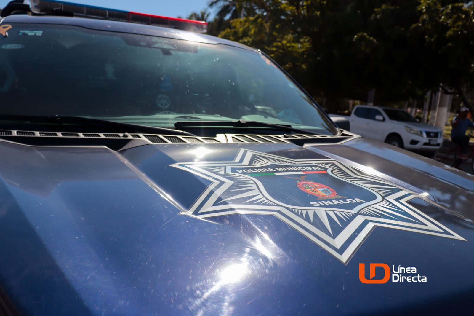 Cofre de una unidad policiaca
