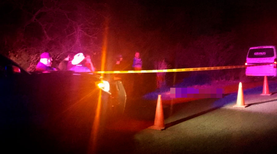 Perímetro acordonado tras accidente de motocicleta en Culiacán