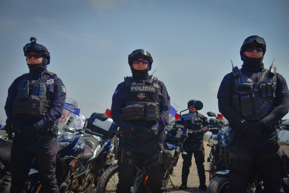 Agentes de la Policía Municipal de Ahome