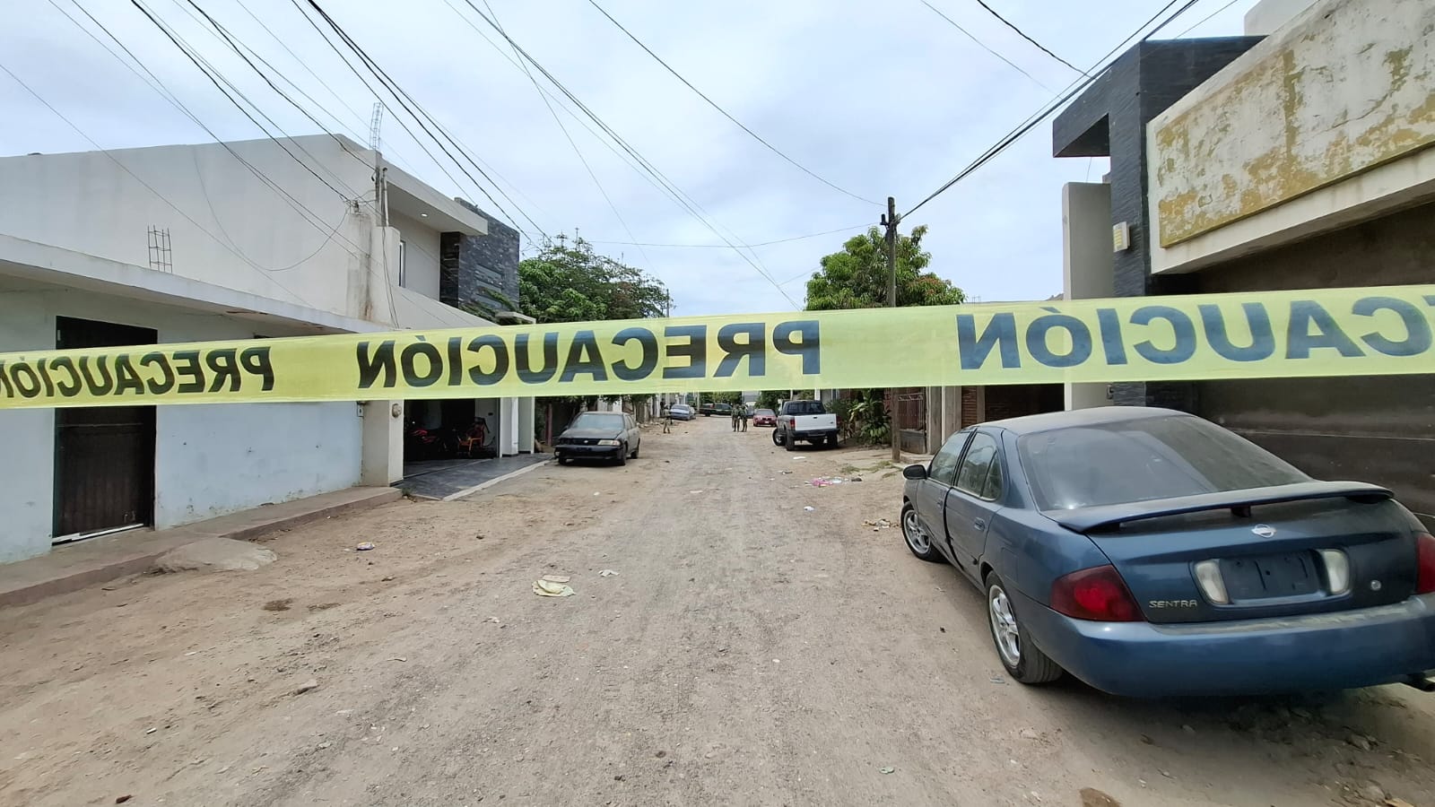 Cinta policial en una calle