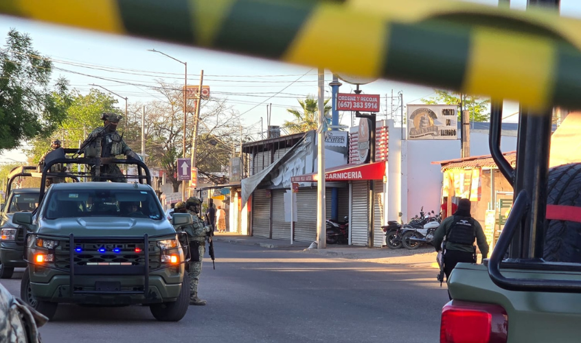 Militares resguardan sitio del ataque armado