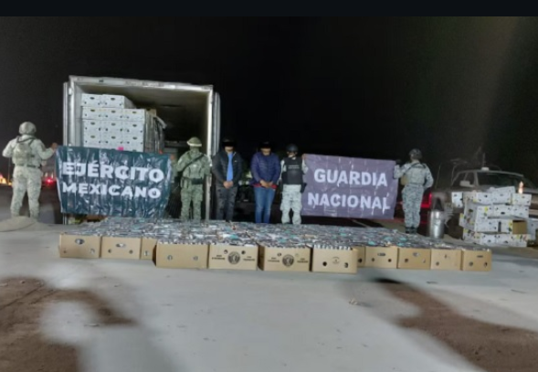 Decomisan casi dos toneladas de cocaína en retén militar en Sonora