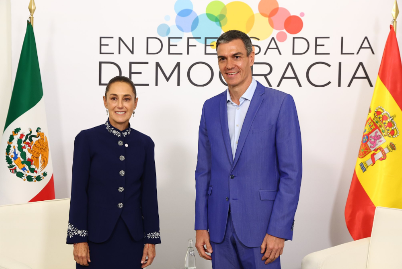 Claudia Sheinbaum y Pedro Sánchez
