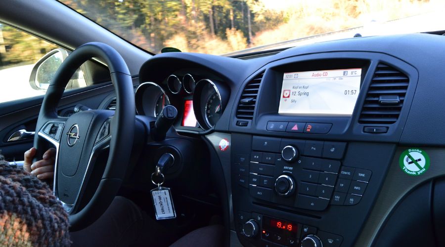 Interior de un auto