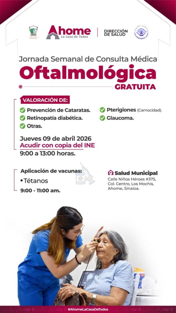 Invitan a consultas oftalmológicas gratuitas