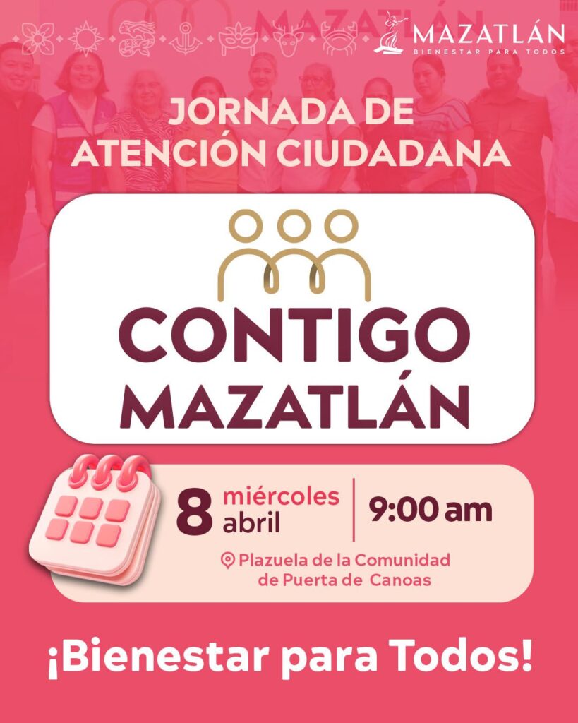 Llega el programa Contigo Mazatlán a la comisaría de Puerta de Canoas