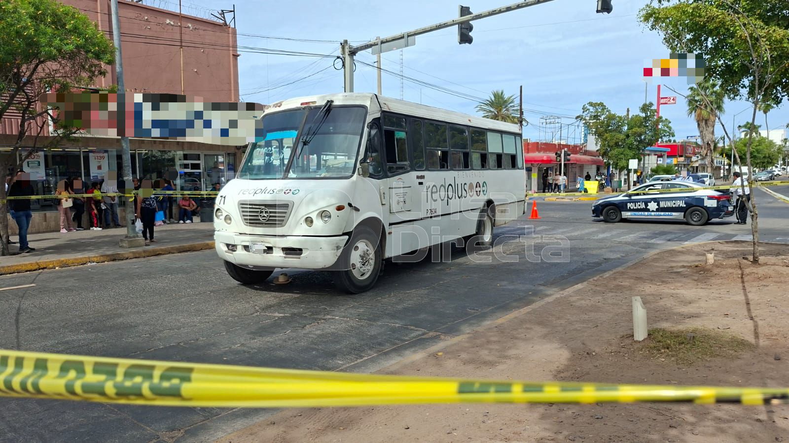 Zona acordonada en el lugar del accidente donde murió don Daniel.