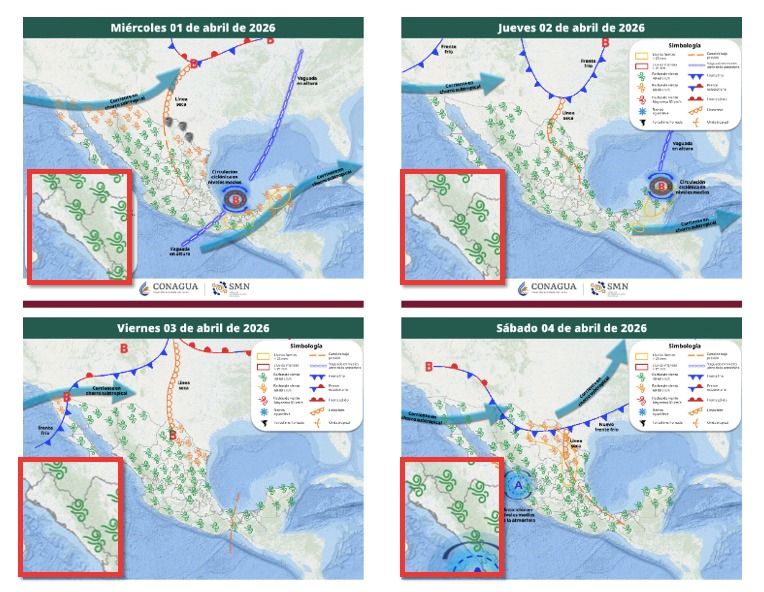 Mapas de México con flechas y líneas