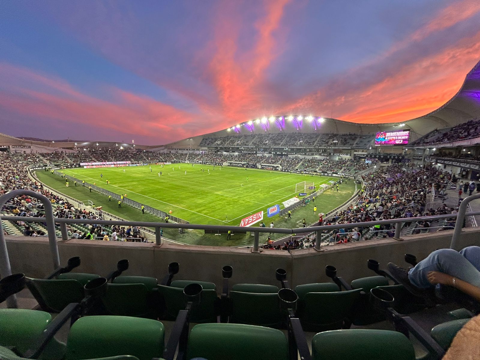 Vista general de estadio de futbol