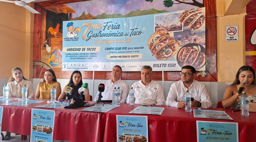 Conferencia de prensa de Canirac sobre la séptima edición de la Feria Gastronómica del Taco