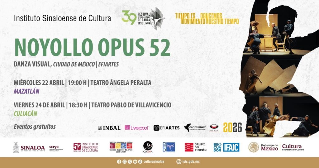 Este miércoles inicia el Festival Internacional de Danza José Limón con “Noyollo Opus 52”