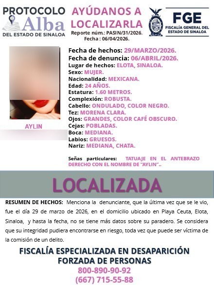 Ficha de búsqueda de una persona con información y una fotografía