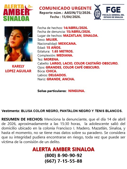 Ficha de búsqueda de una persona con información y una fotografía