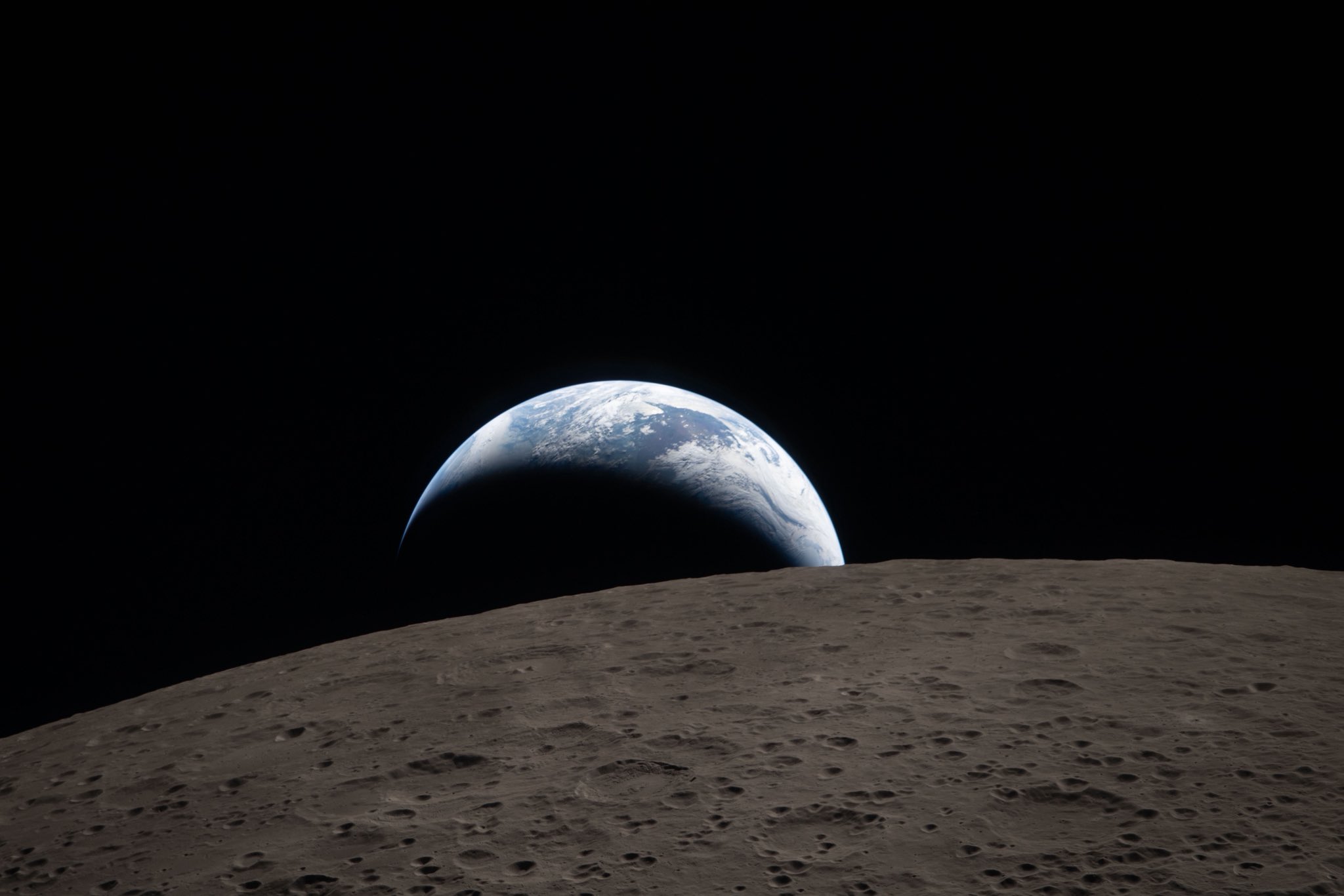 Foto de la Tierra desde la Luna