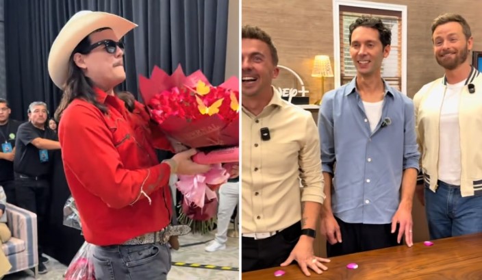 Elenco de “Malcolm el de en medio” es sorprendido por “Flores El Patrón”; así fue su reacción: VIDEO