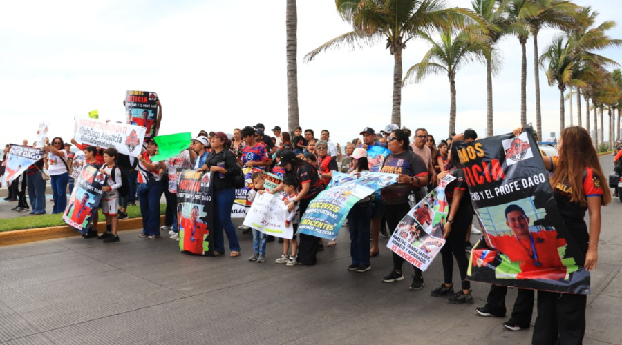 Manifestación para exigir justicia para los entrenadores Dago y Temo