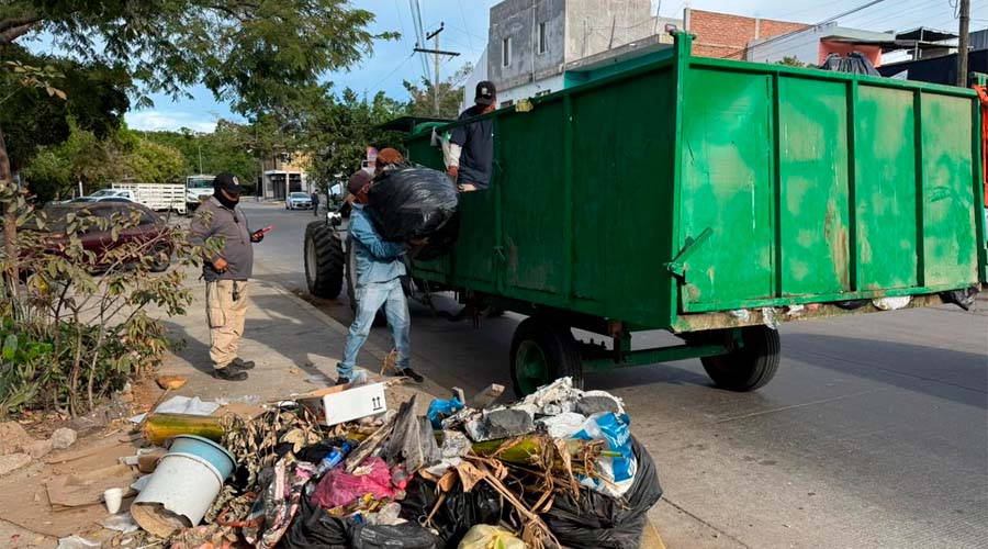Recolección de basura en programa Mazatlán te Quiero Limpio