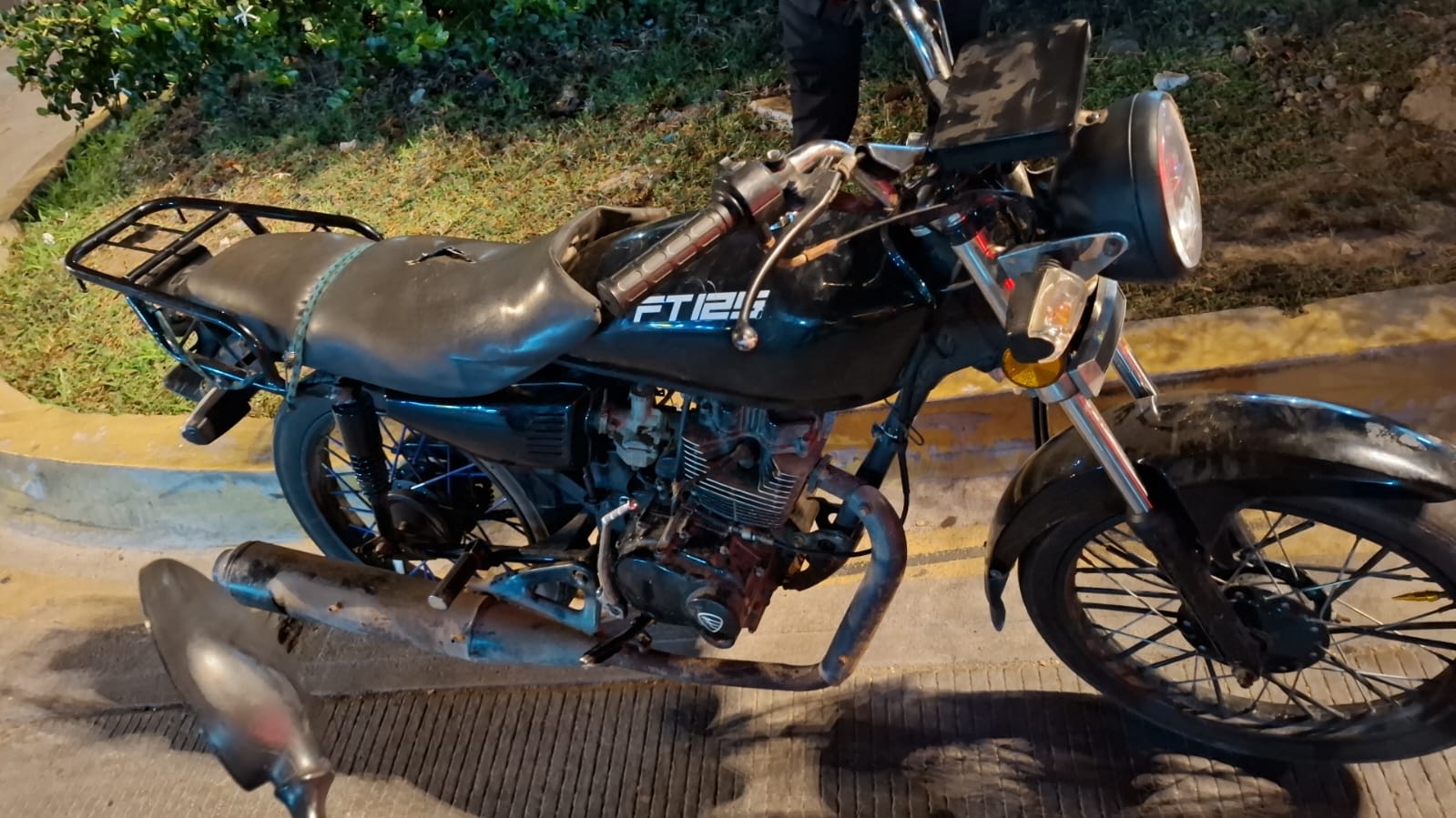 Motocicleta con reporte de robo asegurada en Mazatlán