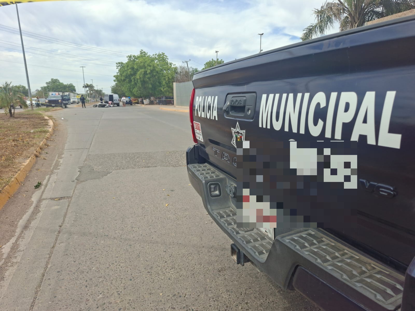 Patrulla en accidente