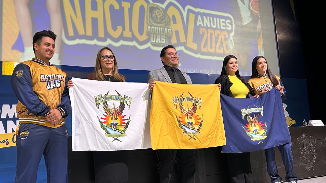 Abanderamiento de la delegación de la UAS que participará en el Nacional Anuies 2026.