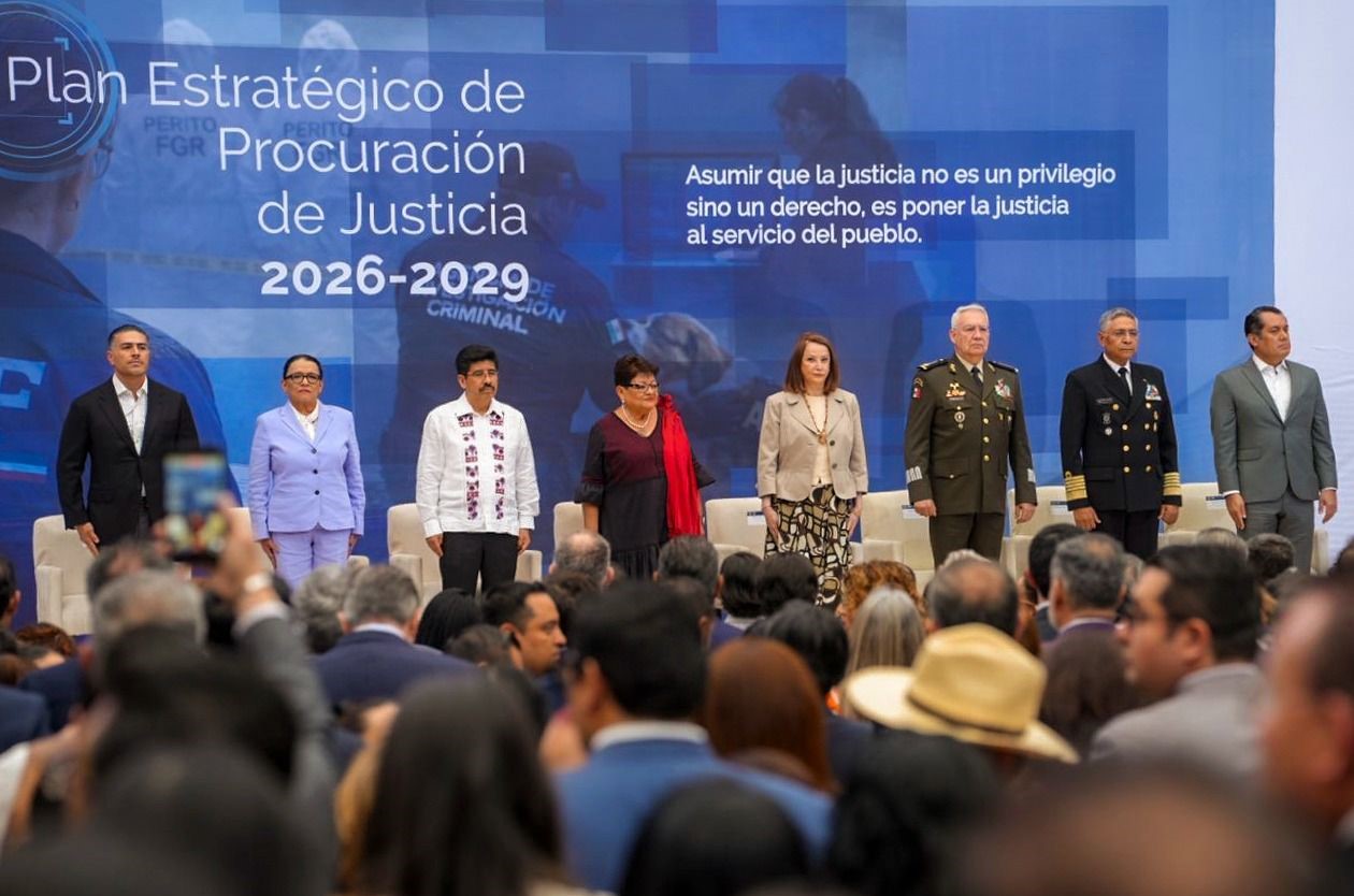 Plan Estratégico de Procuración de Justicia 2026-2029 de la titular de la Fiscalía General de la República (FGR), Ernestina Godoy Ramos