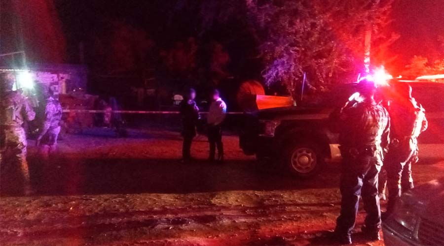 Elementos de seguridad atienden reporte de un homicidio en El Carrizo, Ahome