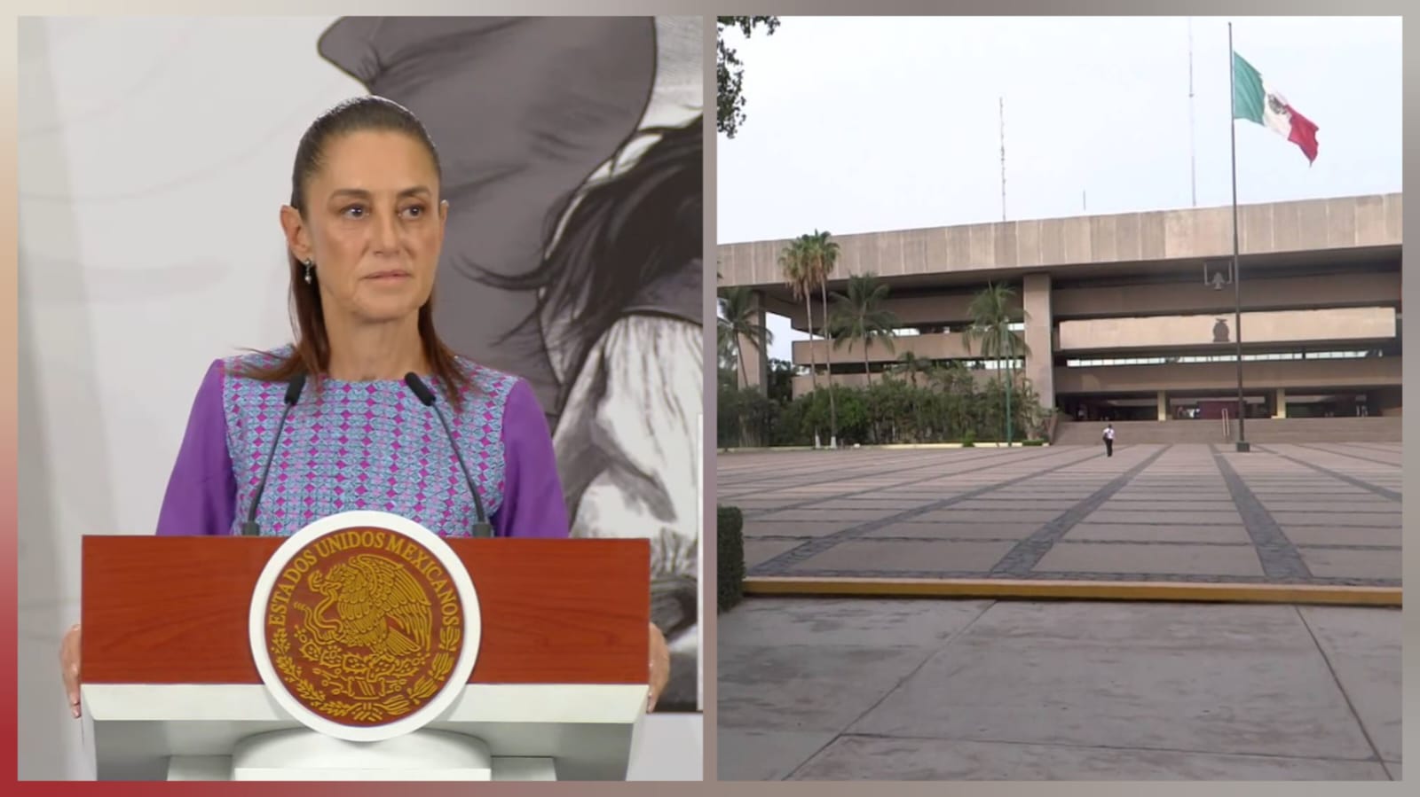 A la izquierda Claudia Sheinbaum