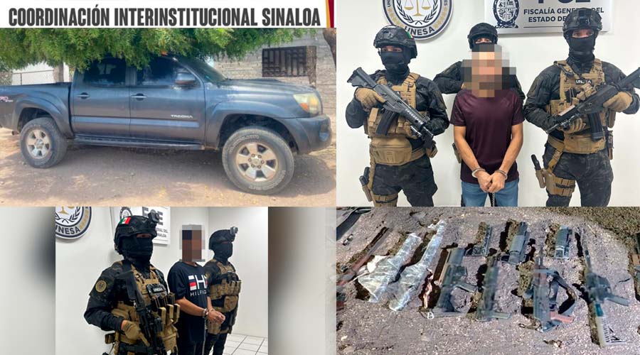 Aprehensiones, aseguramientos y vehículos recuperados el 13 de abril en Sinaloa