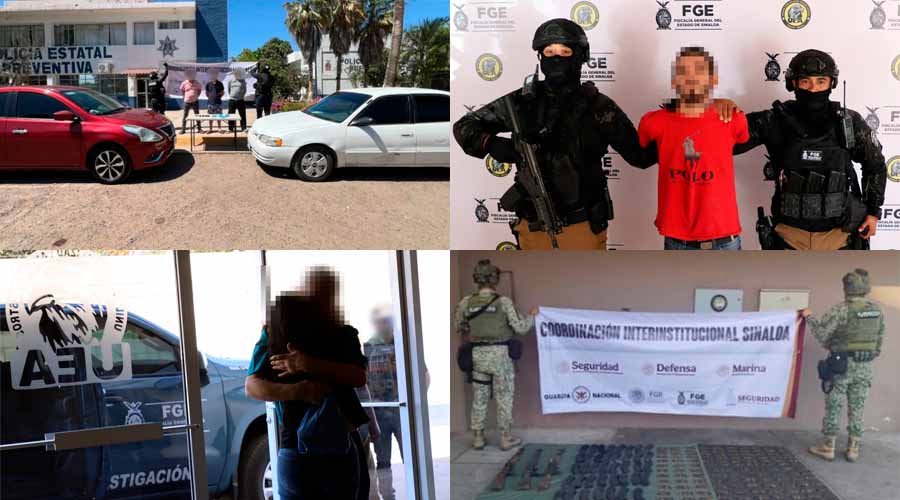 Aseguramientos, operativos y detenciones en Sinaloa el 15 de abril de 2026