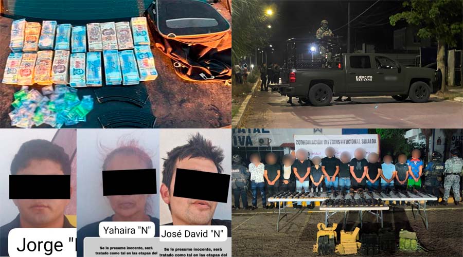 Detenciones, aseguramientos y movilizaciones en Sinaloa el 17 de abril de 2026