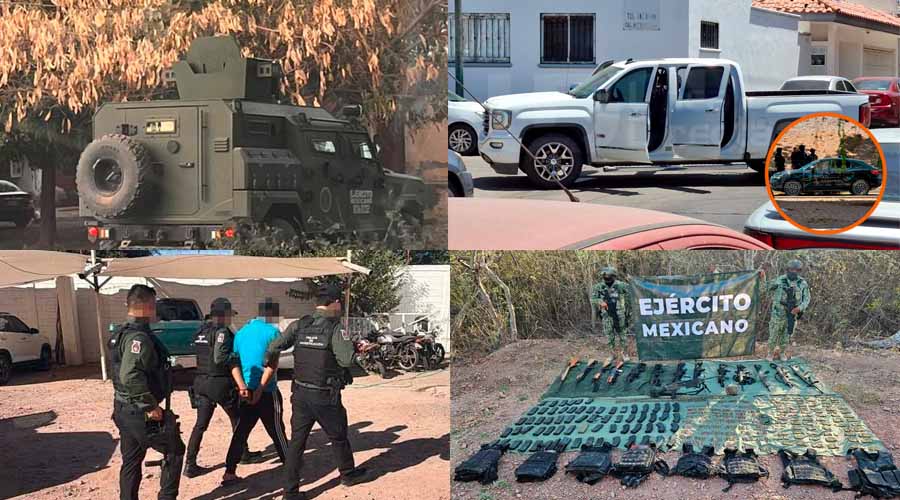 Aseguramientos, operativos y detenciones en Sinaloa el 24 de abril de 2026
