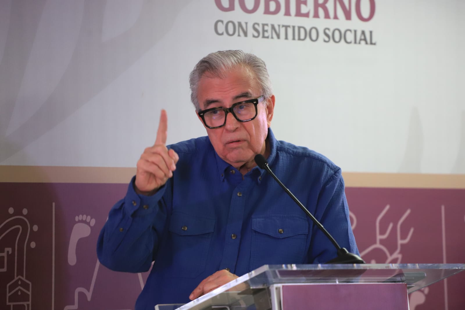 Rubén Rocha Moya, gobernador de Sinaloa.
