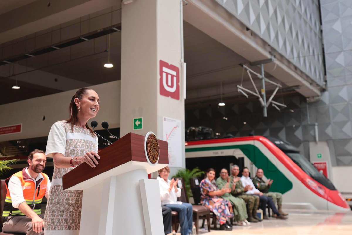 Claudia Sheinbaum encabeza inauguración del Tren Felipe Ángeles, que conecta CDMX con el AIFA