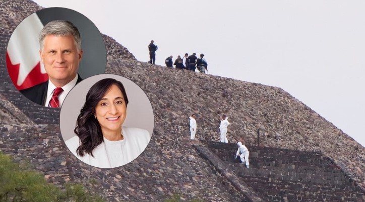 Embajador de Canadá en México y ministra de Asuntos Exteriores reaccionan a lo ocurrido en Teotihuacán