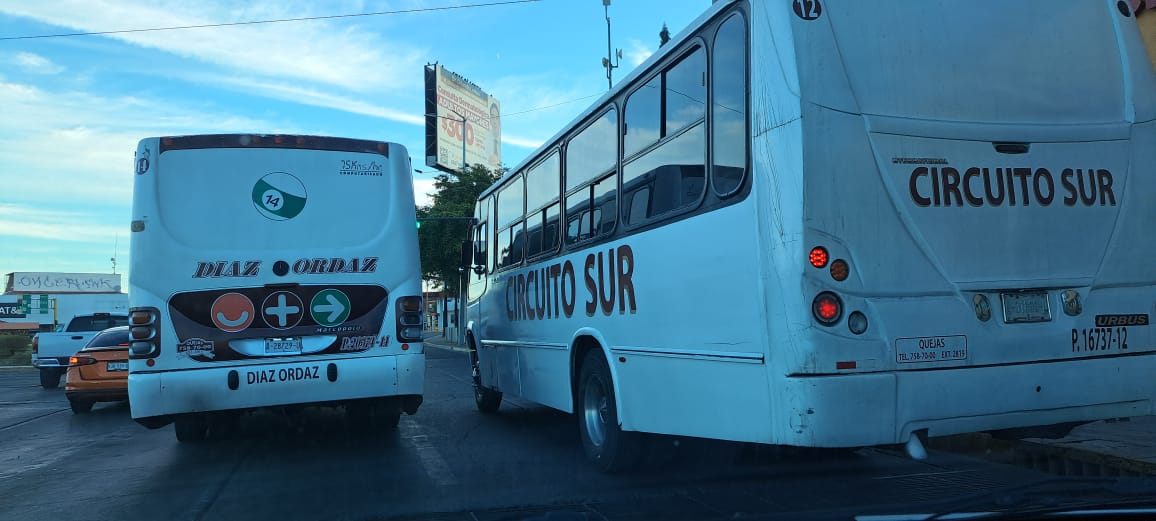 Autobuses del transporte público en Culiacán