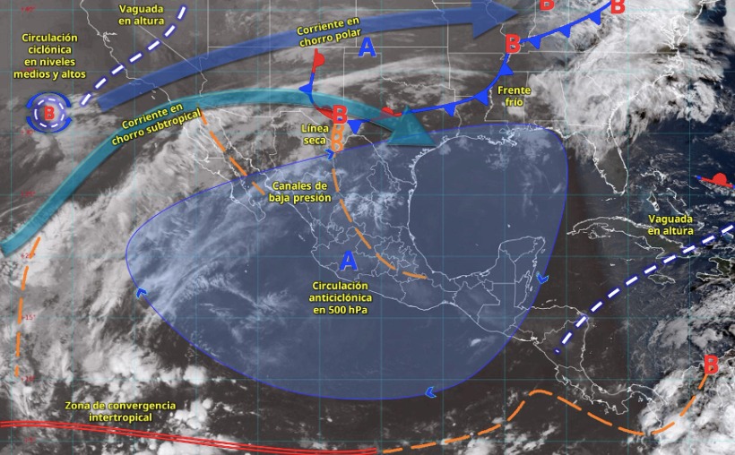 pronostico del clima en mexico para este 29 de abril