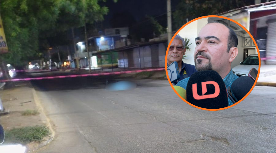 Jesús Arnoldo Serrano Castelo, Vicefiscal en la zona norte. en un círculo y de fondo una calle con una cinta de precaución