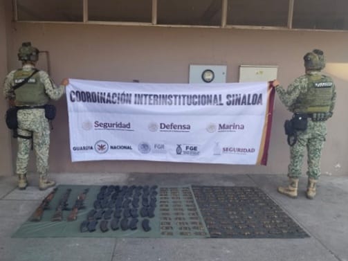 Armamento asegurado en Elota