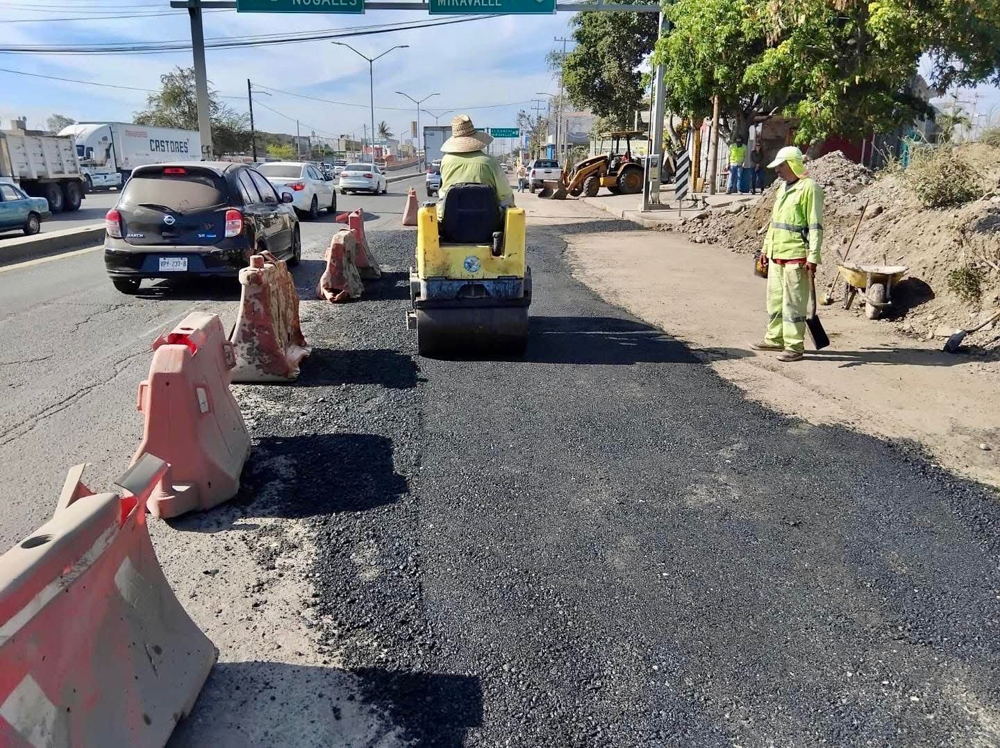 Bacheo en la ciudad de Mazatlán