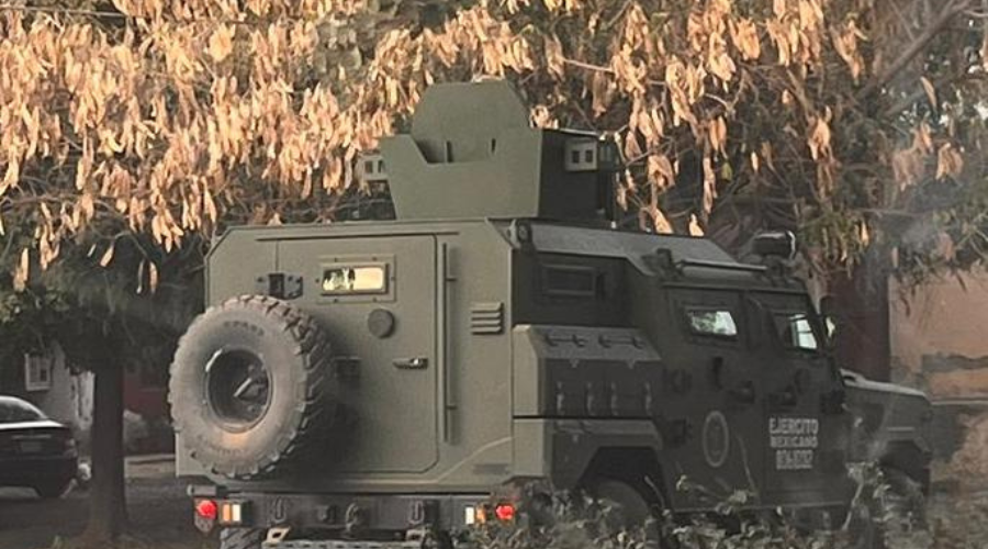 Unidad blindada del Ejército Mexicano