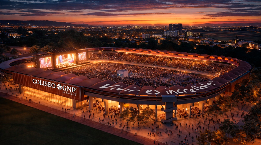 Coliseo GNP Seguros (antes Estadio 3 de Marzo).