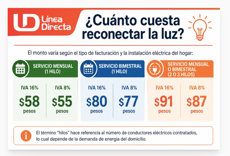 cuanto cuesta que te reconecten la luz