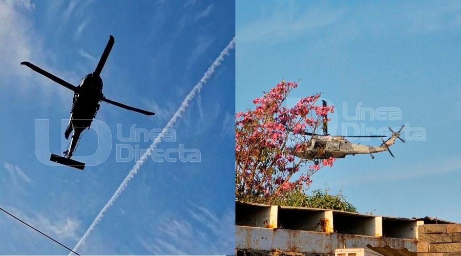 Helicoptero en el cielo