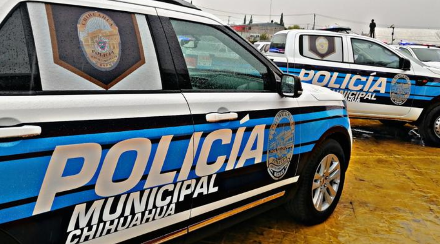 carro de Policía municipal de Chihuahua.