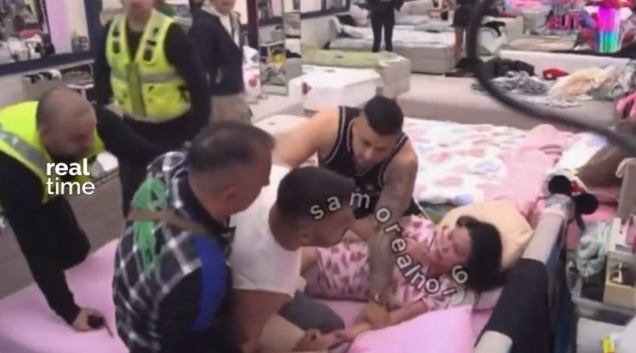 Agresión en reality show en Serbia.