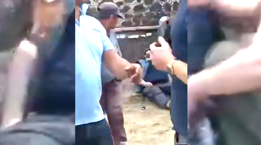 personas tras el tiroteo en Teotihuacan