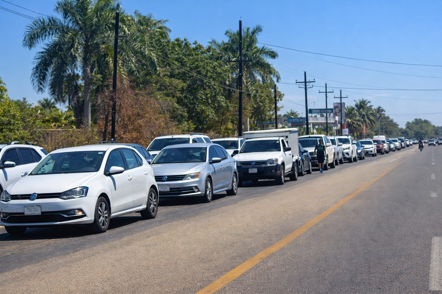 Tráfico vehicular en una carretera