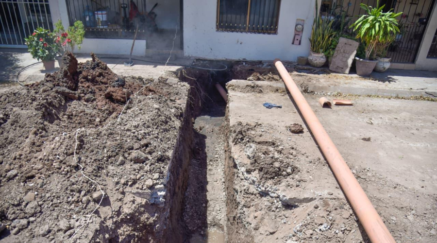Trabajo de rehabilitación a una tubería